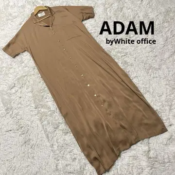 [새상품급] ADAM byWhite office 반팔 셔츠 원피스 카멜