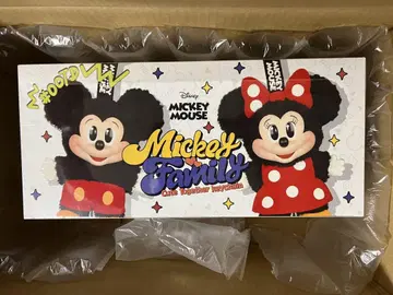 팝마트 미키 패밀리 봉제 인형 키체인 슈링크 포함 BOX