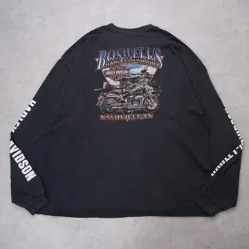 할리데이비슨 롱 T 티셔츠 USA제 00s 2XL 블랙 14798
