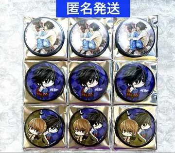 DEATH NOTE 데스노트 럭키 캔뱃지 L 엘르 9종 세트