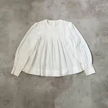 LOHEN 로헨 핀턱 블라우스 실크 혼방 38