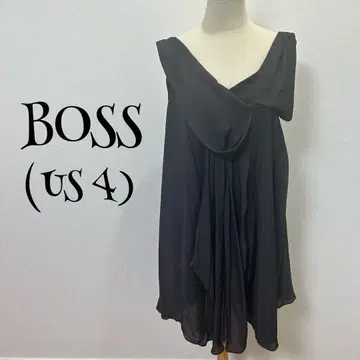 BOSS 휴고보스(US 4) 원피스/미디엄 길이/블랙/비대칭