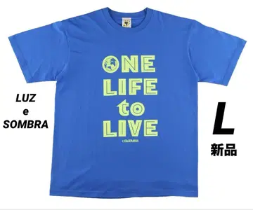 특가! 루스 ONE LIFE to LIVE 코튼 티셔츠 블루 L