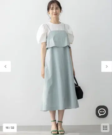 쿠미쿄쿠 [발수 기능 UV 케어 접촉 냉감] 에어리 캐미 원피스