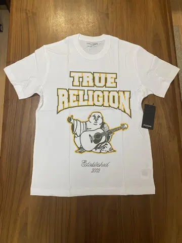 TRUE RELIGION OPTIC WHITE 티셔츠 M 사이즈