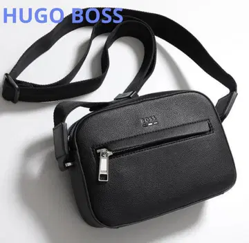 오타니 쇼헤이 씨 애용 브랜드 인기 HUGOBOSS 블랙 가죽 숄더백