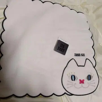 ANNA SUI 고양이 디자인 타월 약 30cm