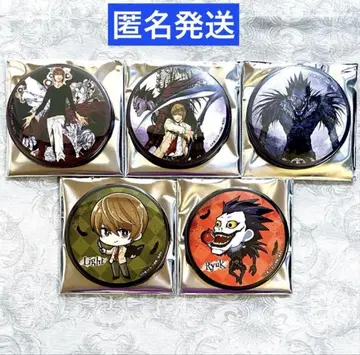 DEATH NOTE 데스노트 럭키 캔뱃지 야가미 라이토 류쿠 5종 세트