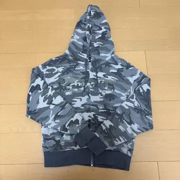 BELVET 카모플라쥬 지퍼 후드티