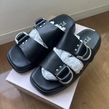 PIXY 픽시 블랙 구르카 샌들 38 사이즈