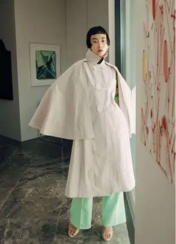 사하라 2웨이 소매 A라인 코트