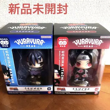 NARUTO 흔들흔들 헤드 피규어 우치하 이타치 우치하 사스케 2점