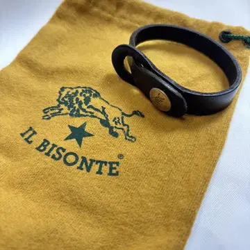 IL BISONTE 일비종떼 소가죽 가죽 팔찌 블랙