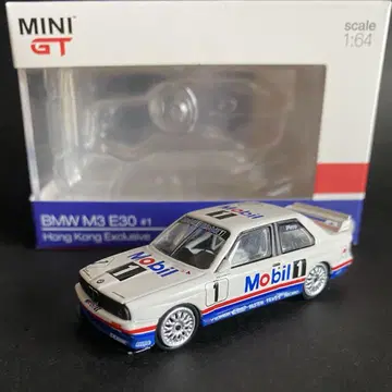 MINIGT 1/64 BMW M3 e30 Mobil 홍콩 한정판