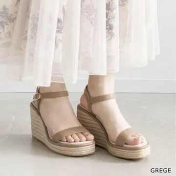 RANDA 란다 스무스 피스 웨지 샌들 그레이지 24cm L