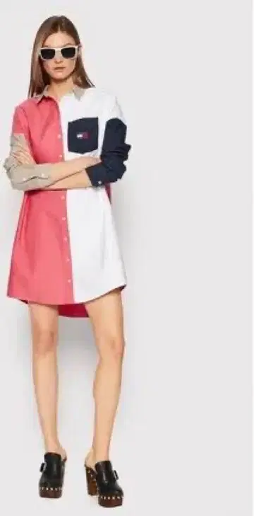 TOMMY JEANS 셔츠 드레스 L 사이즈