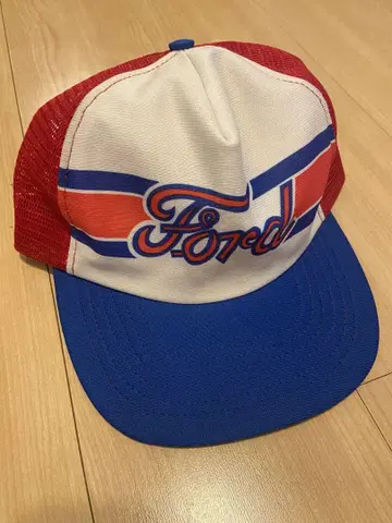 Ford 트래커 캡 화이트/레드/블루 USA제