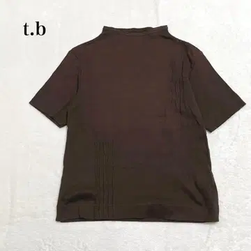 센소유니코 모크넥 탑 반팔 플리츠 코튼 100 심플