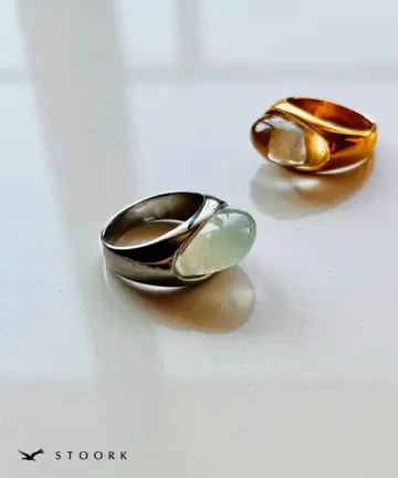 STOOTK Clear Oval Ring 반지