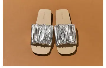 새상품급 질샌더 실버 플립플랍