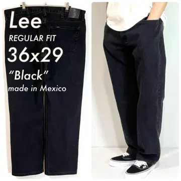 새상품급 00s Lee 리 36x29 블랙 청바지 데님 팬츠 멕시코제