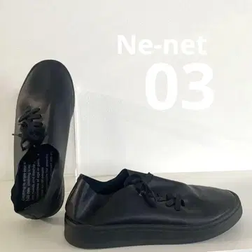 새상품급 Ne-net 네넷 콩 스니커즈 검정 블랙 03 (24cm)