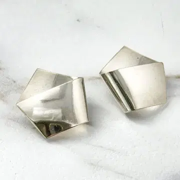 GEORG JENSEN 귀걸이 202 이어 클립 실버 925
