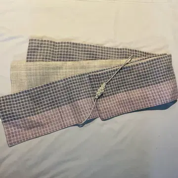린넨 100% 반폭 오비. 리버서블.