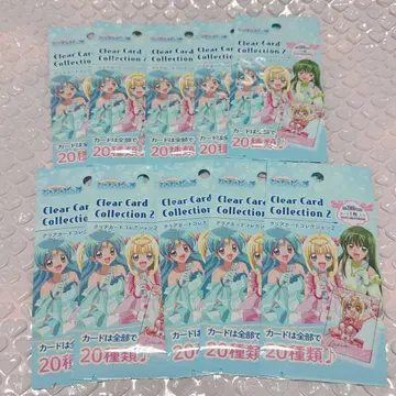 세리아 피치피치핏치 클리어 카드 컬렉션 2 총 10매