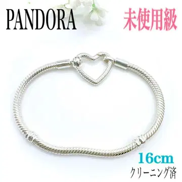 판도라 참 팔찌 16cm 하트 모멘츠 실버 925