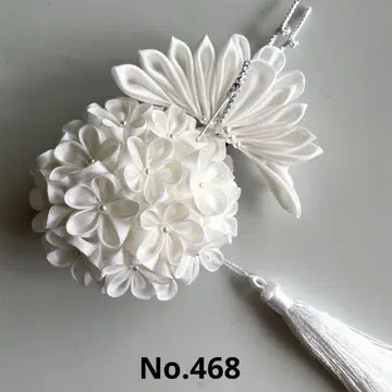 세공 수국 화이트 학