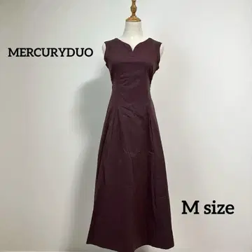 MERCURYDUO] 슬리브리스 A 라인 원피스 [M] 버건디 세련된