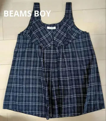 새상품급 BEAMS BOY 슬리브리스 블라우스
