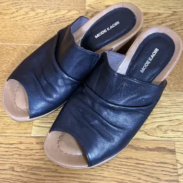 모드 카오리 천연 가죽 뮬 L 사이즈