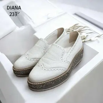 새상품급 다이애나 슬립온 (23) 글리터 화이트 실버 DIANA