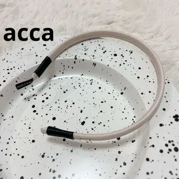 acca 아카 머리띠 얇은 핑크 로고 라메