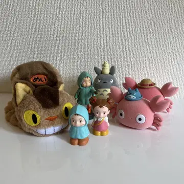 토토로, 고양이 버스, 봉제 인형과 피규어 세트
