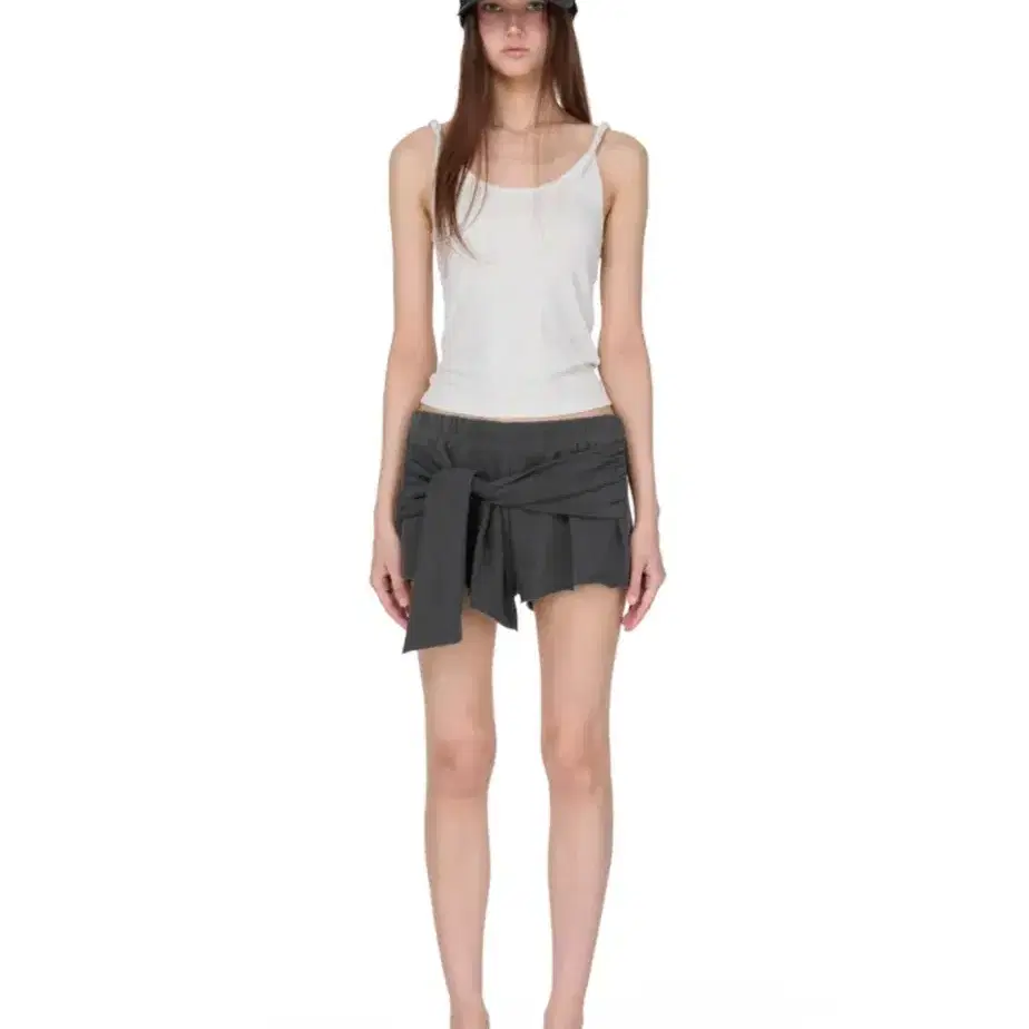 SCULPTOR | 스컬프터 Sculptor Cottage Garter Belt Skort Brown