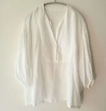 네스트로브 nest Robe 화이트 블라우스 소매밴딩 화이트 여름