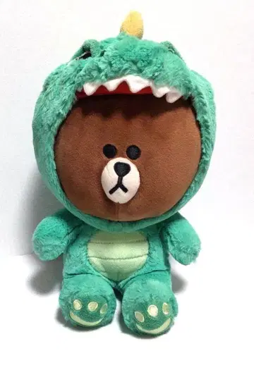 라인프렌즈 브라운 공룡 봉제 인형 인형옷