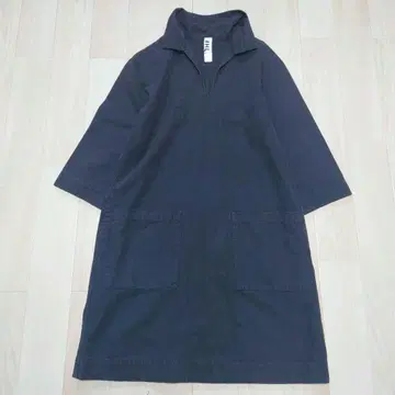 엠에이치엘 데님풍 스키퍼 칼라 원피스 마 혼방 새상품급 그레이 S 상당