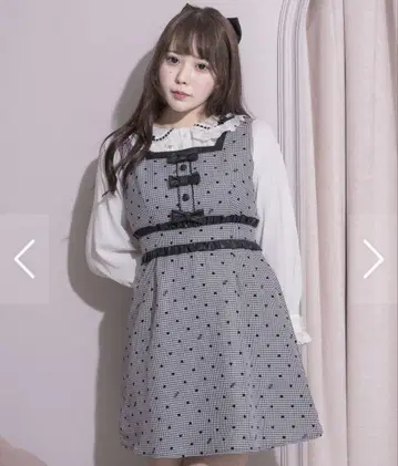 pium 하트 플로키 프릴 벨트 JSK