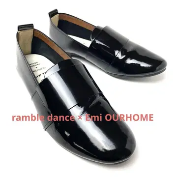 Lee 한정판 럼블 댄스 Emi 레더 슬립온 에나멜 23.5cm