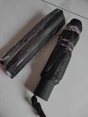 블랙 접이식 우산 우천 겸용 v