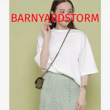 2회 착용 BARNYARDSTORM 빅 TSS 화이트