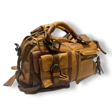 unknown leather hand bag y2k kmrii lgb