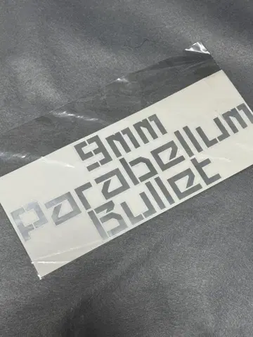 9mm Parabellum Bullet 커팅 스티커 새상품