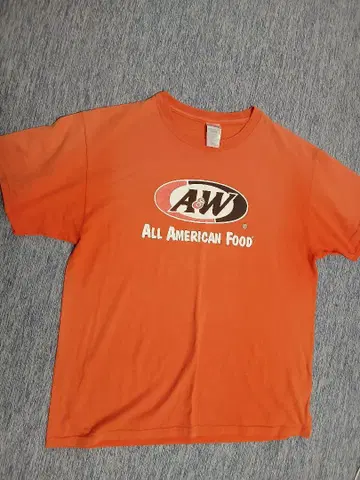A&W 티셔츠 엔더 구제 의류 프린트 빈티지 90년대
