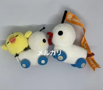 리락쿠마 오리 노란색 새 봉제 인형 2개