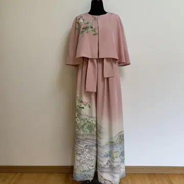 기모노 리메이크 셋업 3개 세트 케이프 볼레로